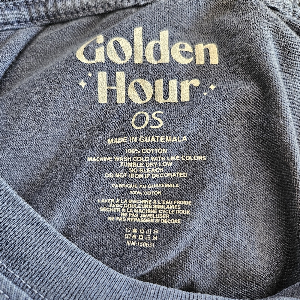 Pac Sun Golden Hour Blue Faded Zodiac Tee - Picture 4 of 4